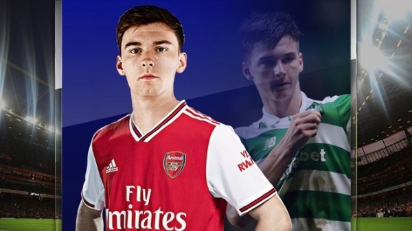 Hậu vệ cánh trái người Scotland Kieran Tierney